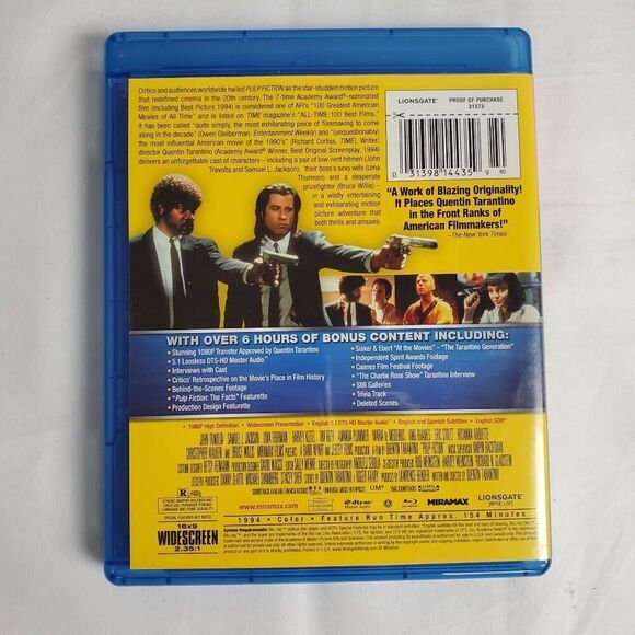 Pulp Fiction Blu-ray Quentin Tarantino - Picture 3 of 3